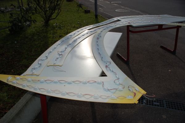 LED`s auf der Rückseite der Sprechblase