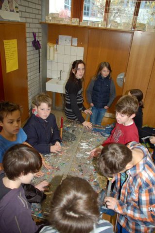 Die SchülerInnen hatten fleißg geholfen